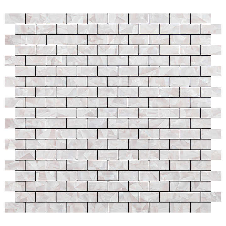 Gạch mosaic chống nấm mốc tự dính trang trí nhà bếp họa tiết ốc xà cừ bóc và dán ốp tường bếp - Daisan Store