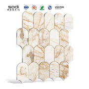 Gạch mosaic đá cẩm thạch thiết kế mới tùy chỉnh cho sàn tường phòng tắm nhiều màu sắc Gạch mosaic đá cẩm thạch cho nhà hàng - Daisan Store