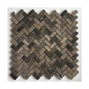 Gạch mosaic đá xương cá 290x300mm màu nâu - Daisan Store