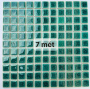Gạch Mosaic Gốm Men Rạn 2 Lớp Xanh Ngọc MHG2546 - Daisan Store