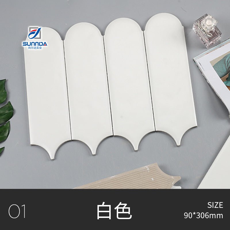 Gạch Mosaic Gốm Sứ Thủ Công Tráng Men Rạn Nứt Vân Lông Vũ 3D Hiện Đại Phật Sơn - Daisan Store