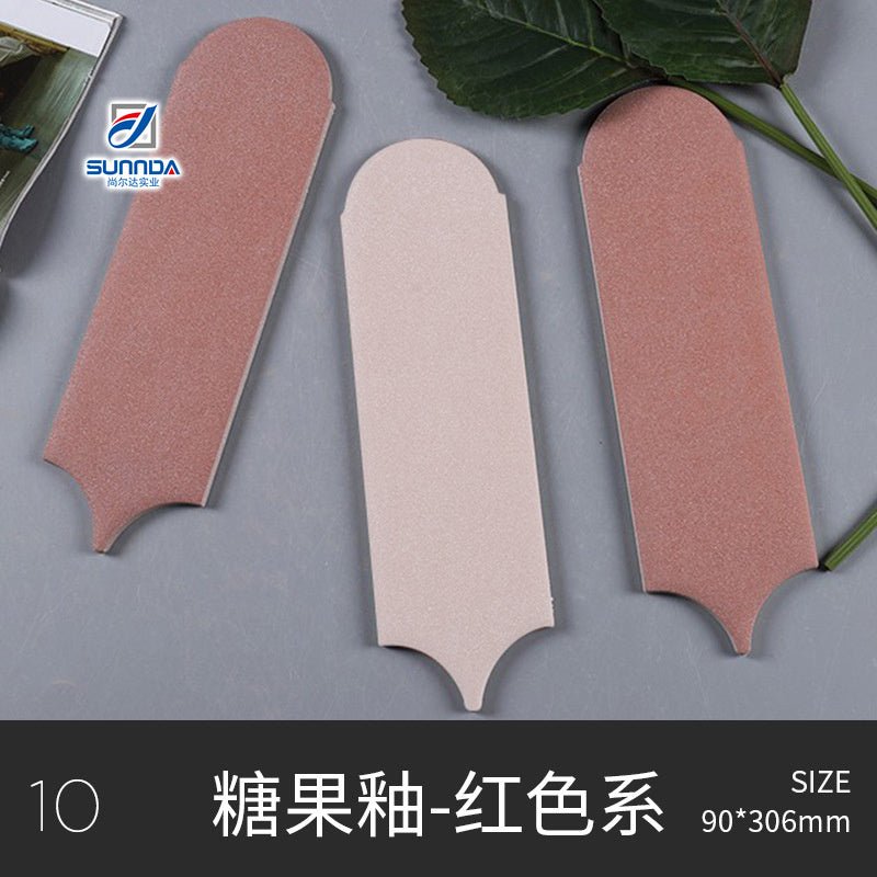 Gạch Mosaic Gốm Tráng Men Thủ Công Hình Lá Lông Vũ 3D Đa Sắc Hiện Đại Dùng Cho Ốp Tường Bếp Và Phòng Tắm - Daisan Store