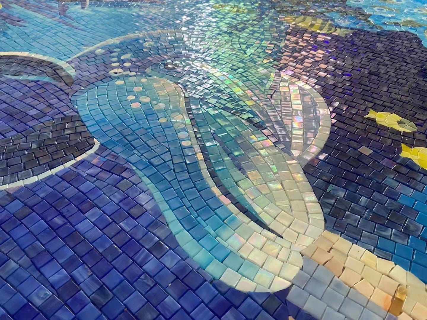 Gạch MOSAIC Hồ Bơi Gốm Sứ Hiện Đại Chống Trơn Ngoài Trời - Daisan Store