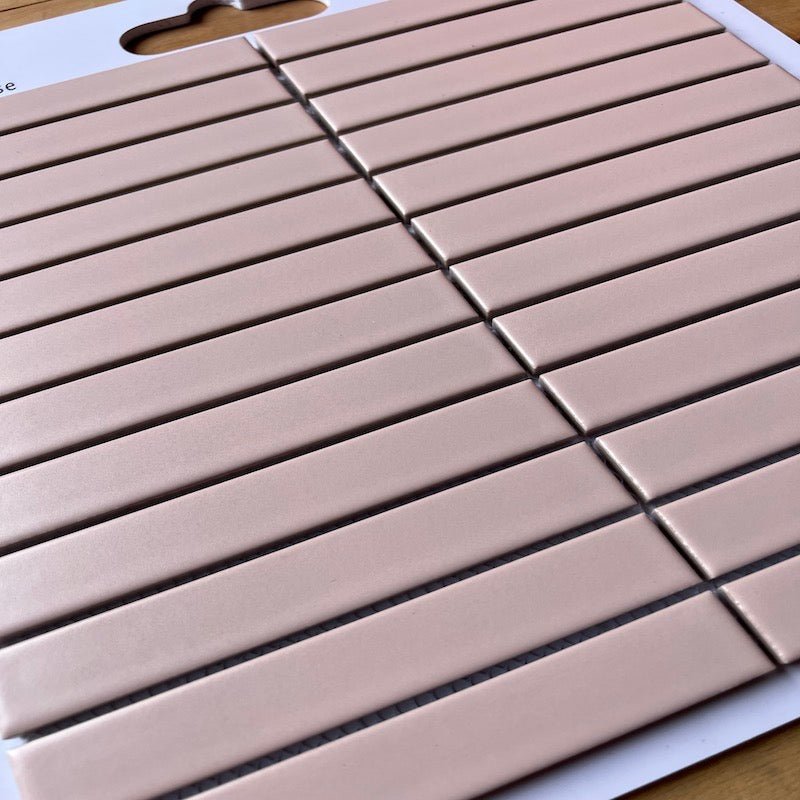 Gạch Mosaic que hồng mờ KT 22x145mm MHT 2202M - Daisan Store