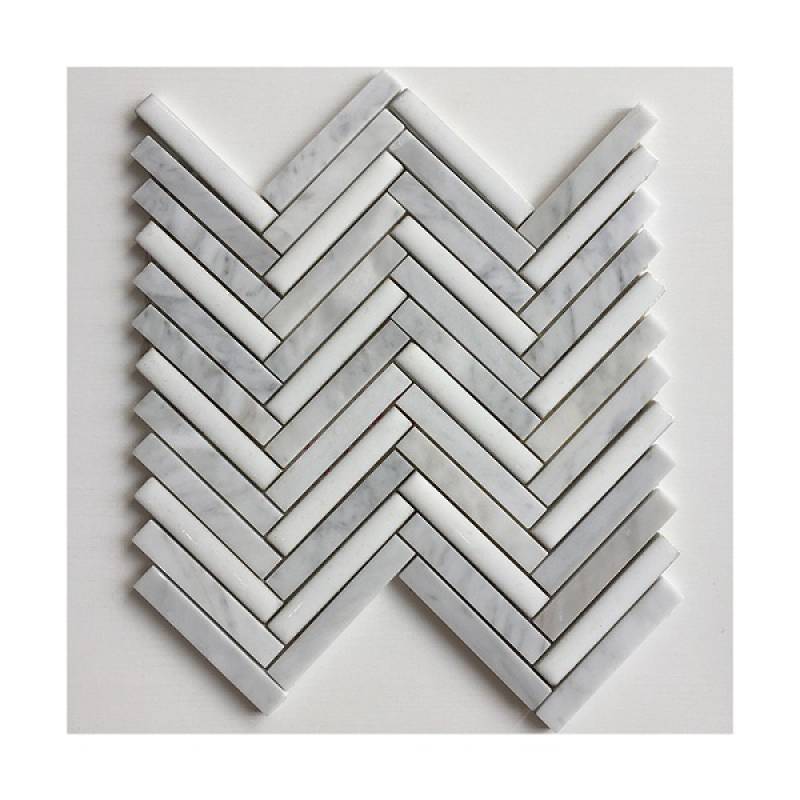 Gạch mosaic xương cá 285x280mm 16NS319 màu trắng - Daisan Store