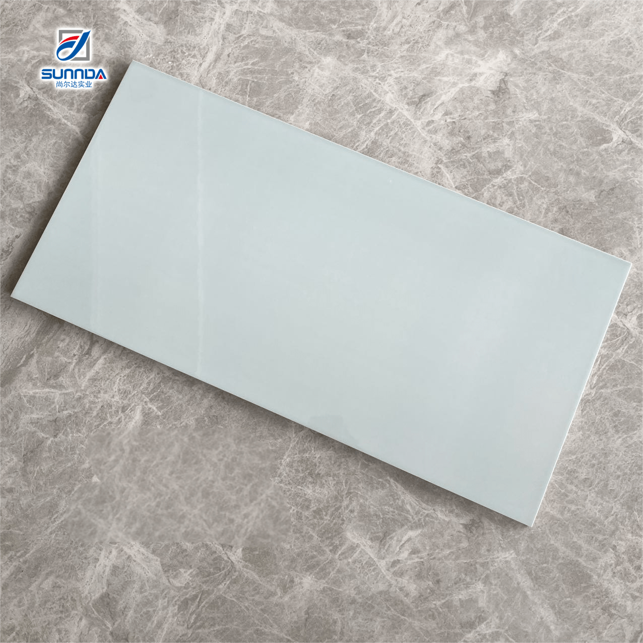 Gạch ốp tường ceramic nội thất bề mặt bóng loáng dập nổi, chống thấm nước, màu trơn, vân đá cẩm thạch, kiểu dáng đơn giản - Daisan Store