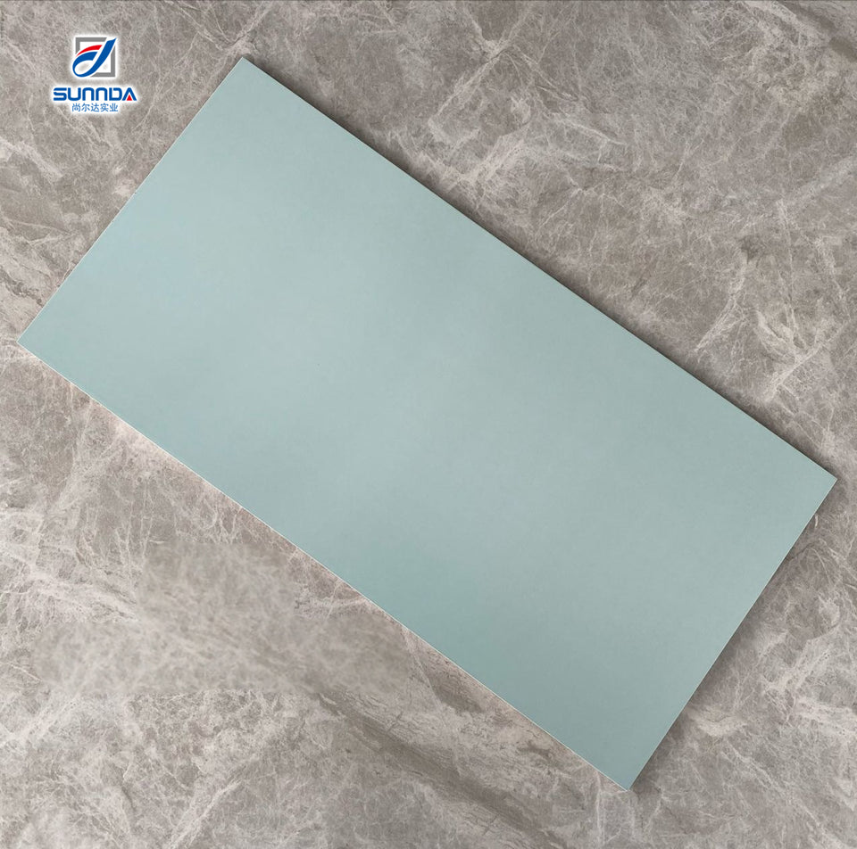 Gạch ốp tường ceramic nội thất bề mặt bóng loáng dập nổi, chống thấm nước, màu trơn, vân đá cẩm thạch, kiểu dáng đơn giản - Daisan Store