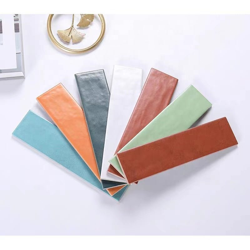 Gạch ốp tường gốm sứ thủ công men bóng mờ nhỏ nhiều màu sắc - Daisan Store