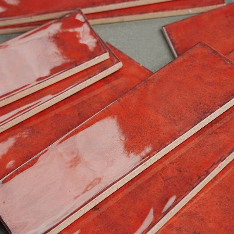 Gạch thẻ đỏ loang bóng phẳng LS1310 - Daisan Store