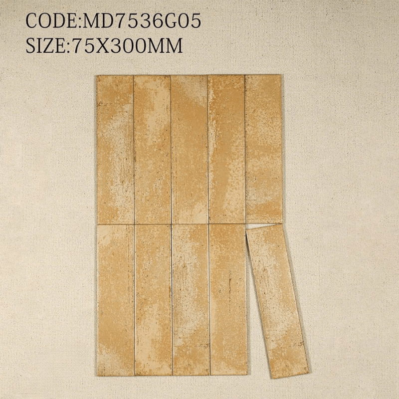 Gạch thẻ nhập khẩu KT 75x300mm men Sugar MD7536G05 - Daisan Store