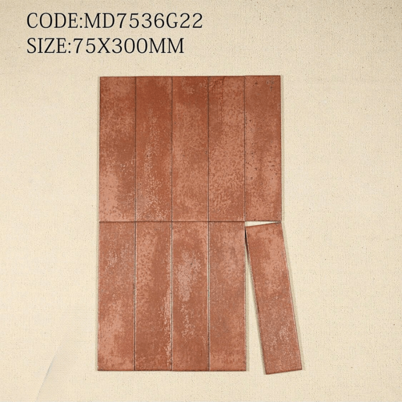 Gạch thẻ nhập khẩu KT 75x300mm men Sugar MD7536G22 - Daisan Store