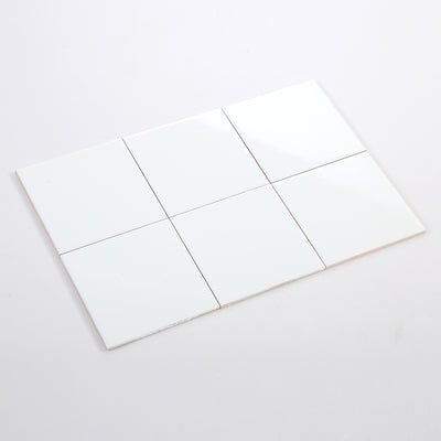 Gạch thẻ ốp tường màu trắng bóng 100x100mm M1100_S (1h/1.1m/110v) - Daisan Store