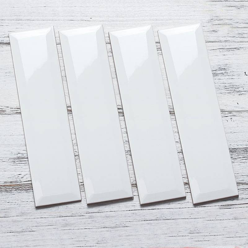 Gạch thẻ Việt Nam KT 100x300mm trắng bóng vát cạnh, mã PSTA1300 - B (loại ưu) - Daisan Store