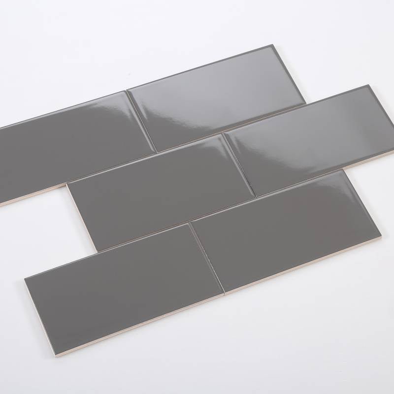 Gạch thẻ xám đậm bóng phẳng 100x200mm M1203 - Daisan Store