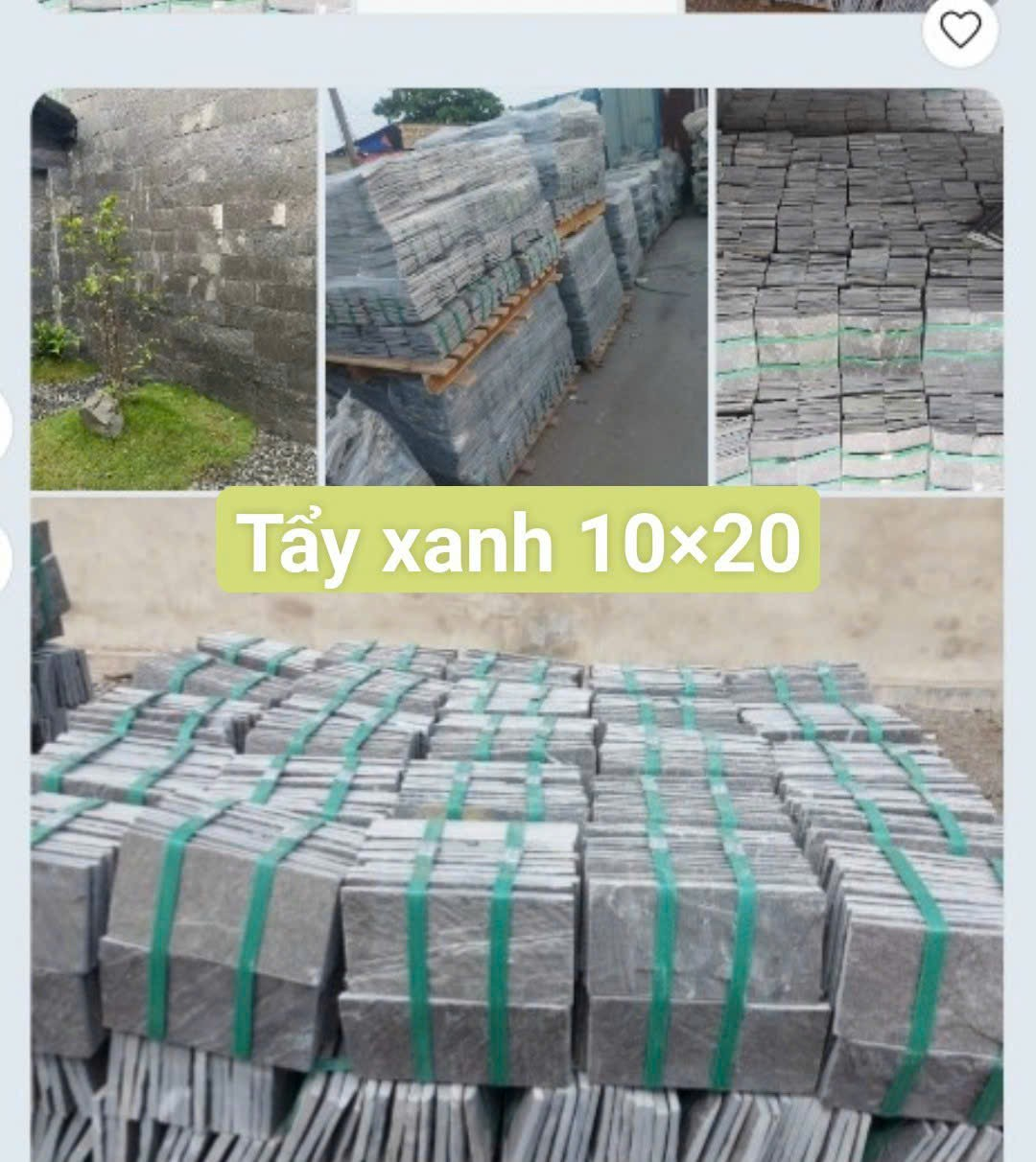 Đá tẩy xanh 10x20