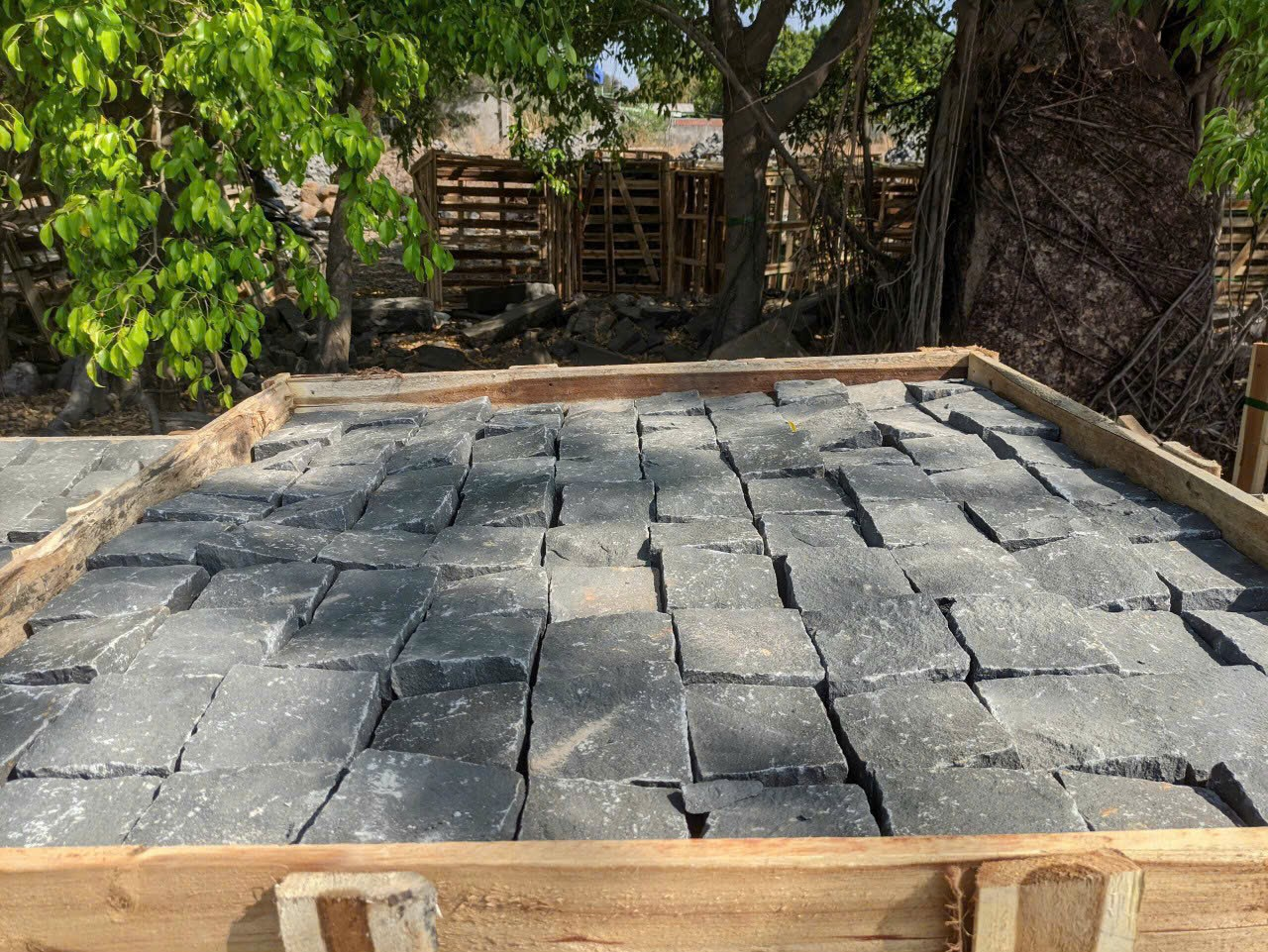 Đá cubic đen 10x10x5p