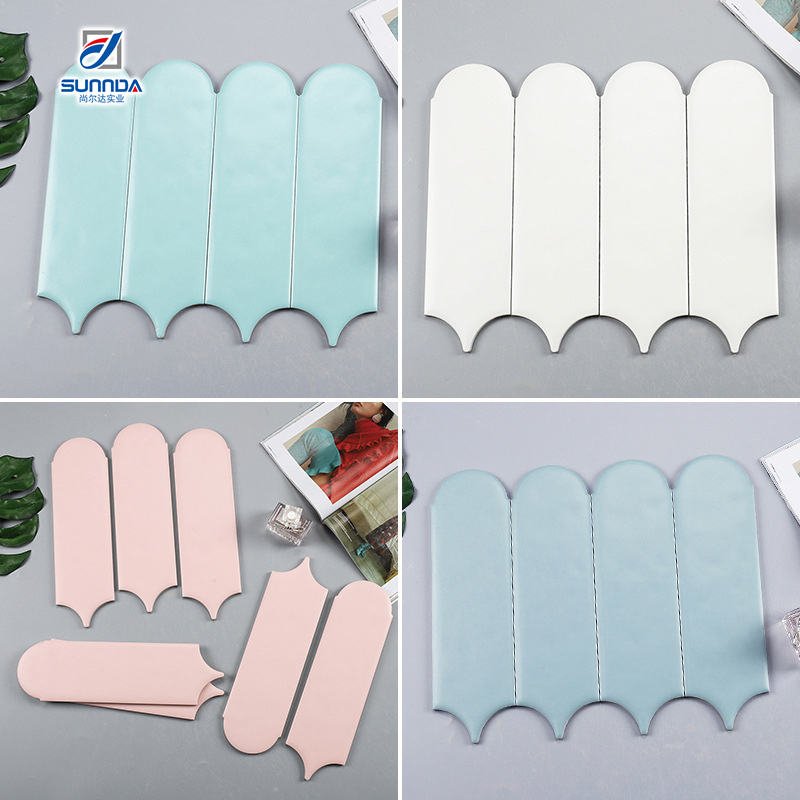 Phật Sơn Giảm Giá Đặc Biệt Gạch Mosaic Ngón Tay Kitkat Gốm Men Dạng Dải Xếp Thẳng Hàng Ốp Tường Phòng Tắm, Bếp - Daisan Store