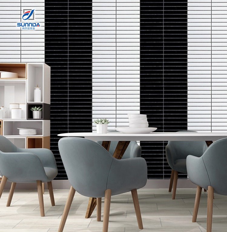 Phật Sơn Giảm Giá Đặc Biệt Gạch Mosaic Ngón Tay Kitkat Gốm Men Dạng Dải Xếp Thẳng Hàng Ốp Tường Phòng Tắm, Bếp - Daisan Store