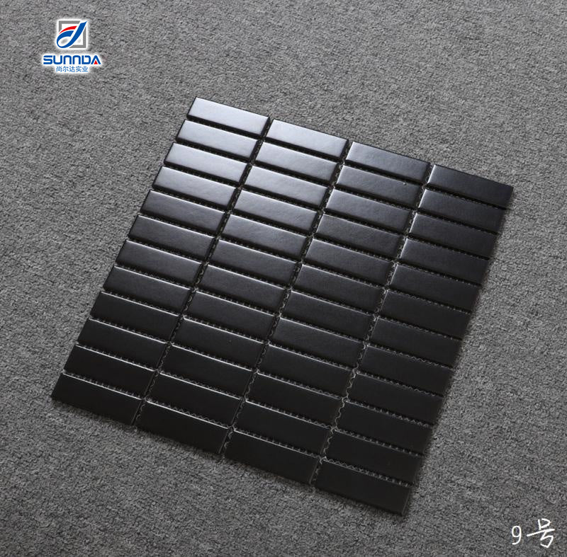 Phật Sơn Giảm Giá Đặc Biệt Gạch Mosaic Ngón Tay Kitkat Gốm Men Dạng Dải Xếp Thẳng Hàng Ốp Tường Phòng Tắm, Bếp - Daisan Store