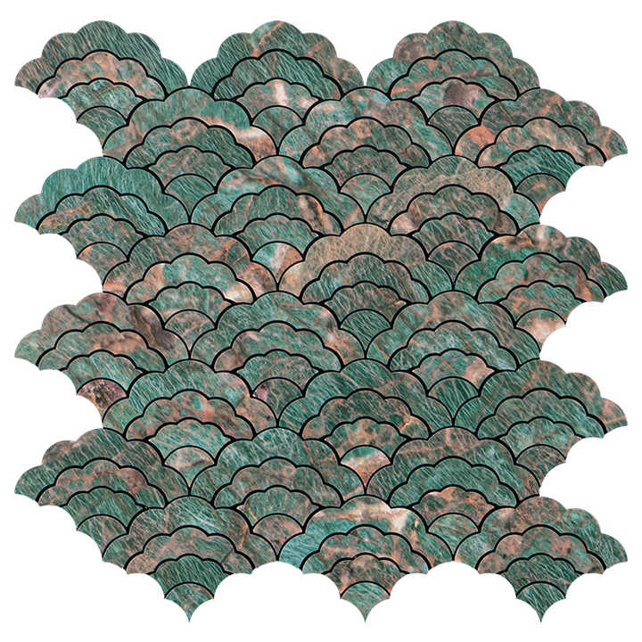 Phong cách sáng tạo Trang trí nhà ở khách sạn Dễ dàng tự dán màu xanh lá cây cho phòng tắm Gạch khảm sứ - Daisan Store