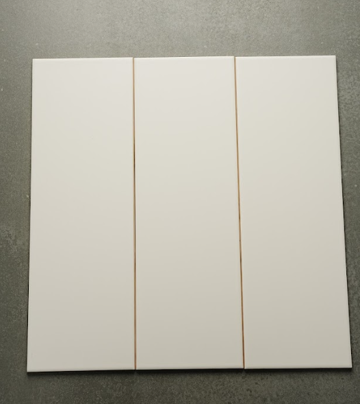 Gạch thẻ trang trí trắng mờ phẳng 150x450mm STA15456