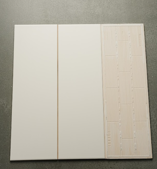 Gạch thẻ trang trí trắng mờ phẳng 150x450mm STA15456