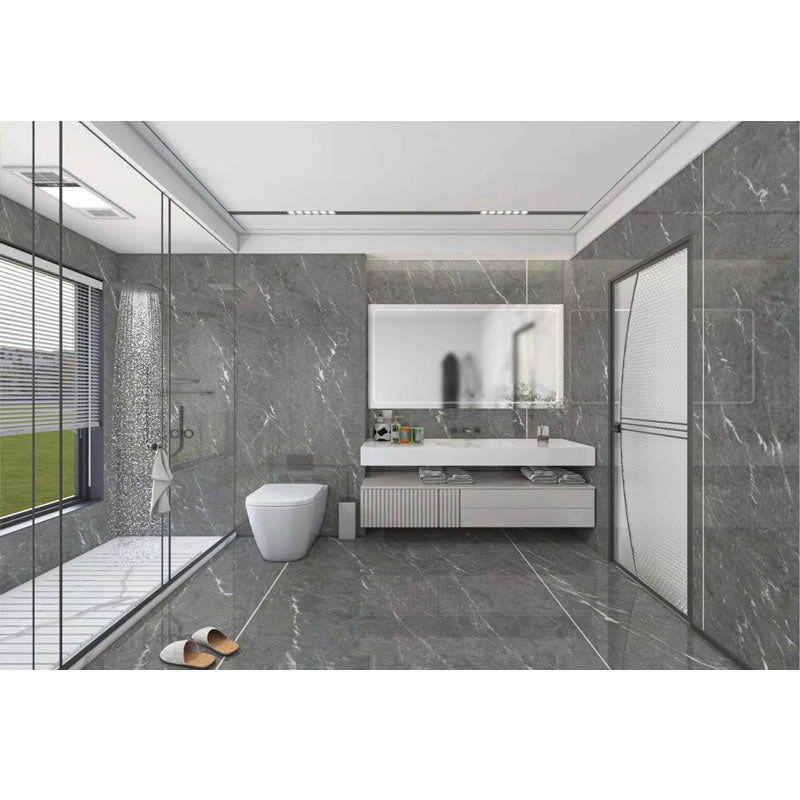 Tấm Đá Nung Kết Khổ Lớn Bóng Vân Đá Cẩm Thạch Sứ Xám Sao - Daisan Store