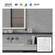 Trang trí nhà DIY Gạch ốp tường bếp Gạch ốp tường bếp chống cháy Gạch ốp tường đá cẩm thạch vuông cho sàn nhà - Daisan Store