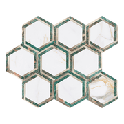 Trang trí nhà hiện đại tùy chỉnh dán trên tường gạch ốp tường phòng tắm kết hợp khảm lục giác - Daisan Store