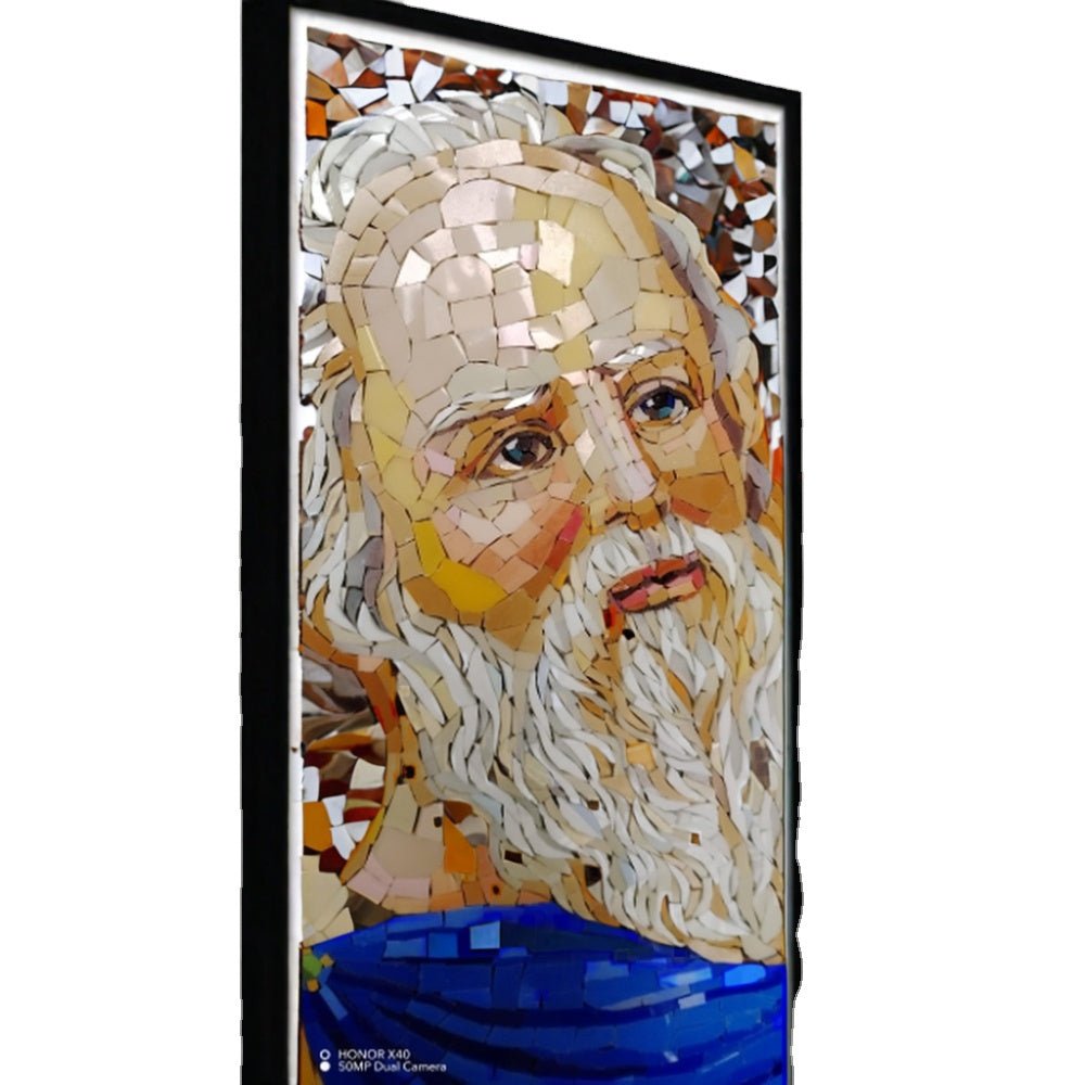 Tranh khảm mảnh nhỏ thủ công trang trí hành lang phòng khách hiện đại sang trọng - Daisan Store