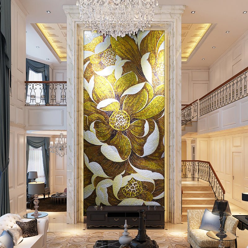 Tranh khảm pha lê mạ vàng hoa nghệ thuật thủ công cao cấp - Daisan Store