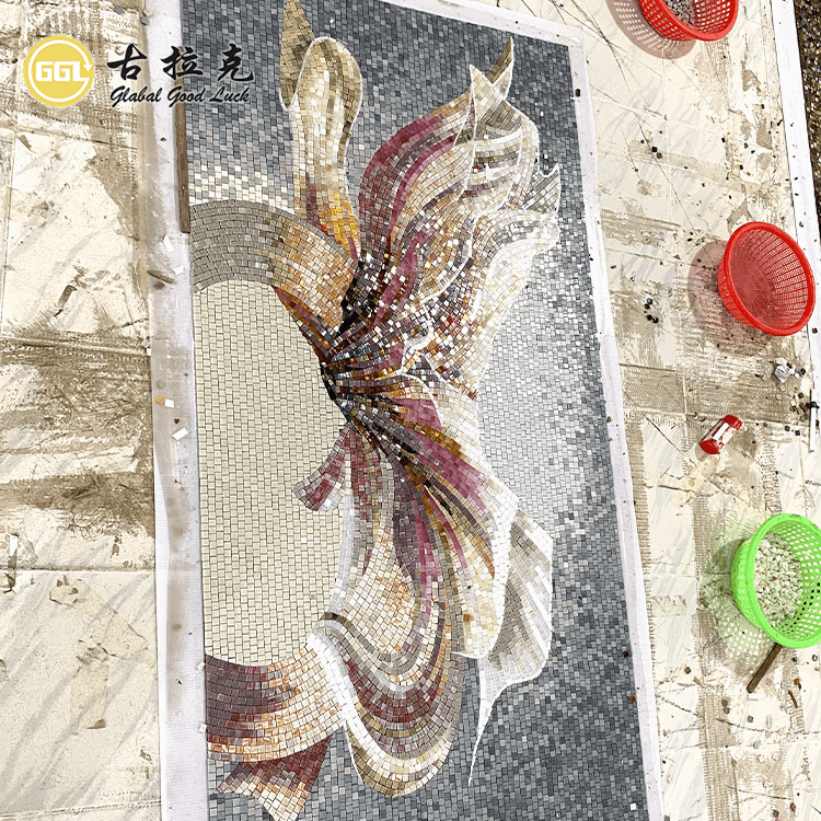 Tranh khảm treo tường thủ công bằng gạch kính 4mm - Daisan Store