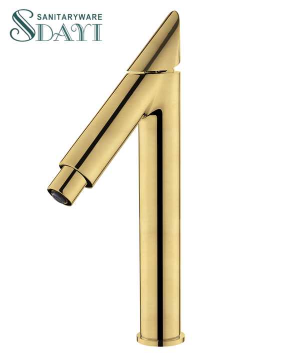 Vòi nước đơn tay cầm hiện đại SDAYI Factory cho nhà bếp, phòng tắm, chậu rửa, vòi trộn, đồng thau mạ crôm niken - Daisan Store