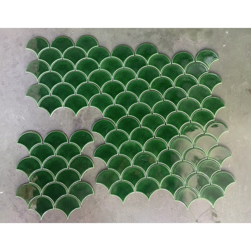 Gạch Mosaic Vảy Cá Rạn 2 lớp  MHF 8998