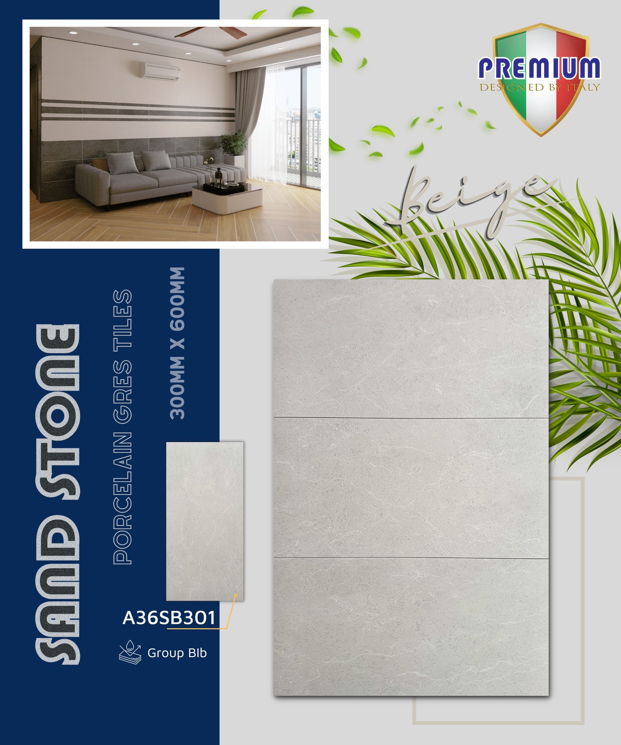 Gạch ốp lát Apodio A36SB301 (Matt)