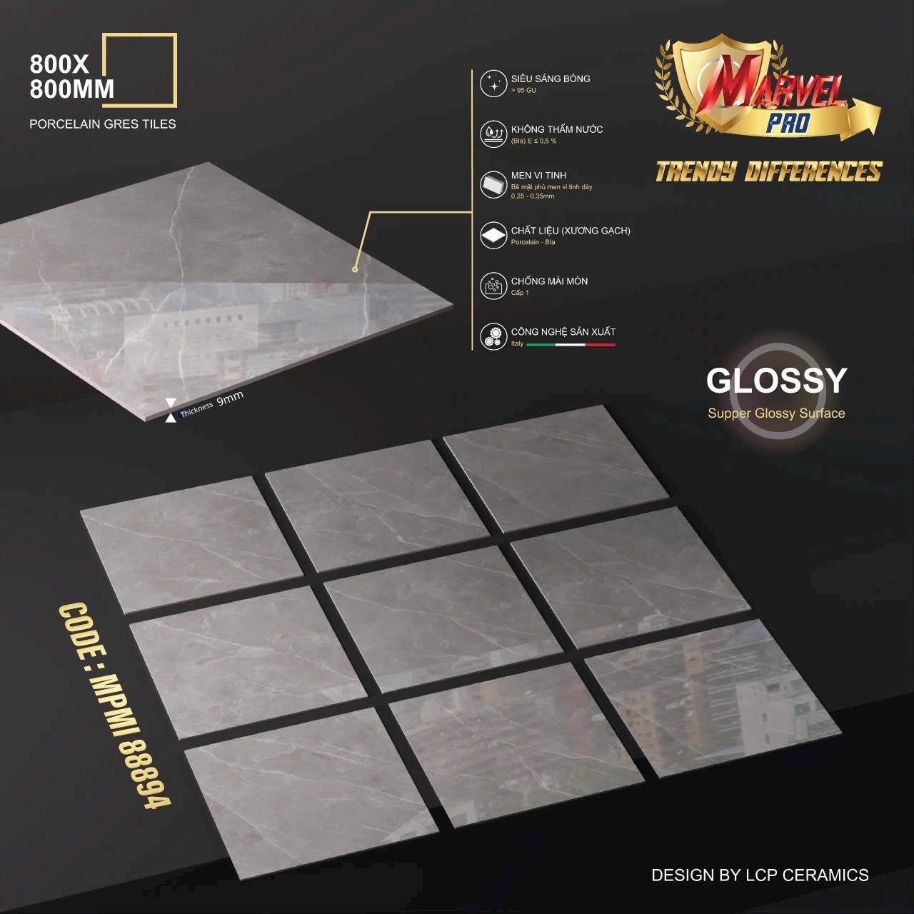 Gạch ốp lát Apodio MARVEL 88894