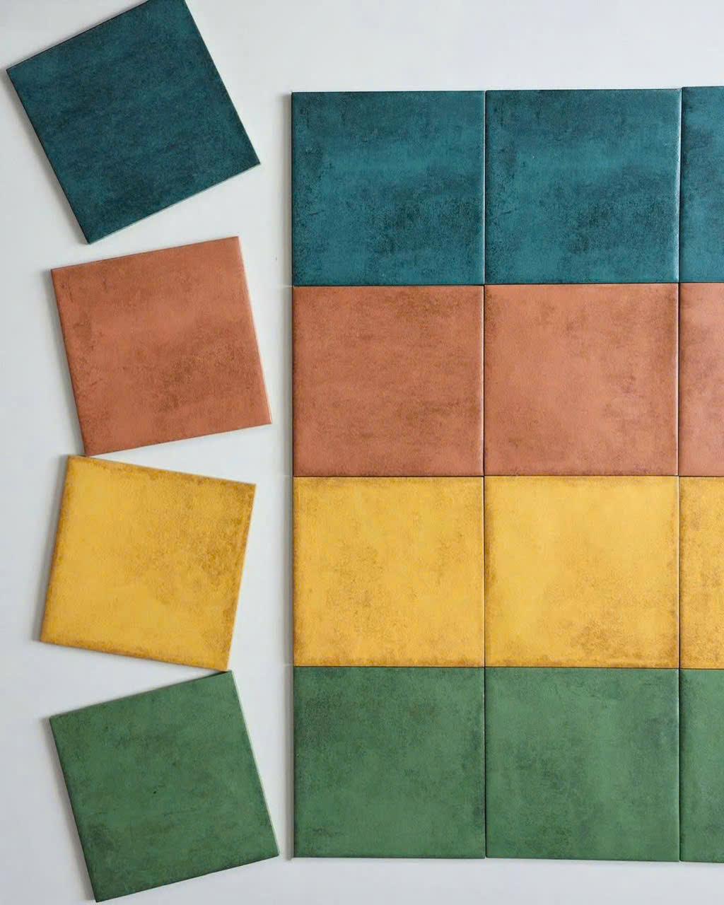 Gạch thẻ Porcelain mờ lượn KT 150x150mm mã LNA1507M