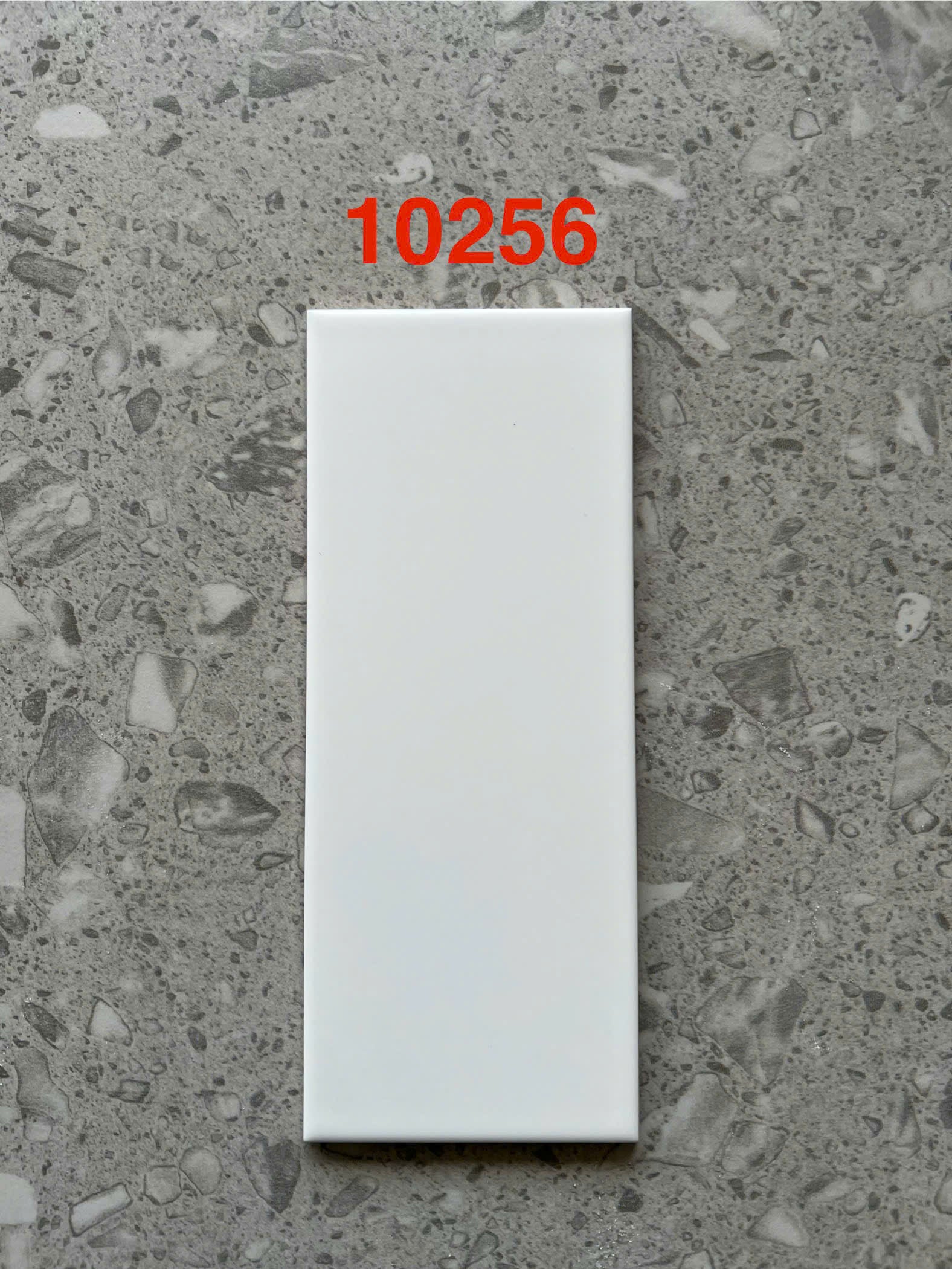 Gạch thẻ Việt Nam KT 100x250mm trắng mờ loại 1 mã STA10256