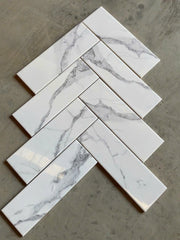 Gạch thẻ Việt Nam, Vân mây bóng lượn, KT 75x300 mm, CLA2LIN312, Loại 1 (1 hộp/ 50 viên/ 1.125m2)