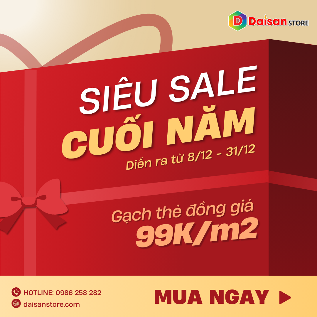 [HOT] Xả kho gạch thẻ trang trí cao cấp – Đồng giá chỉ 99K tại Daisan Store