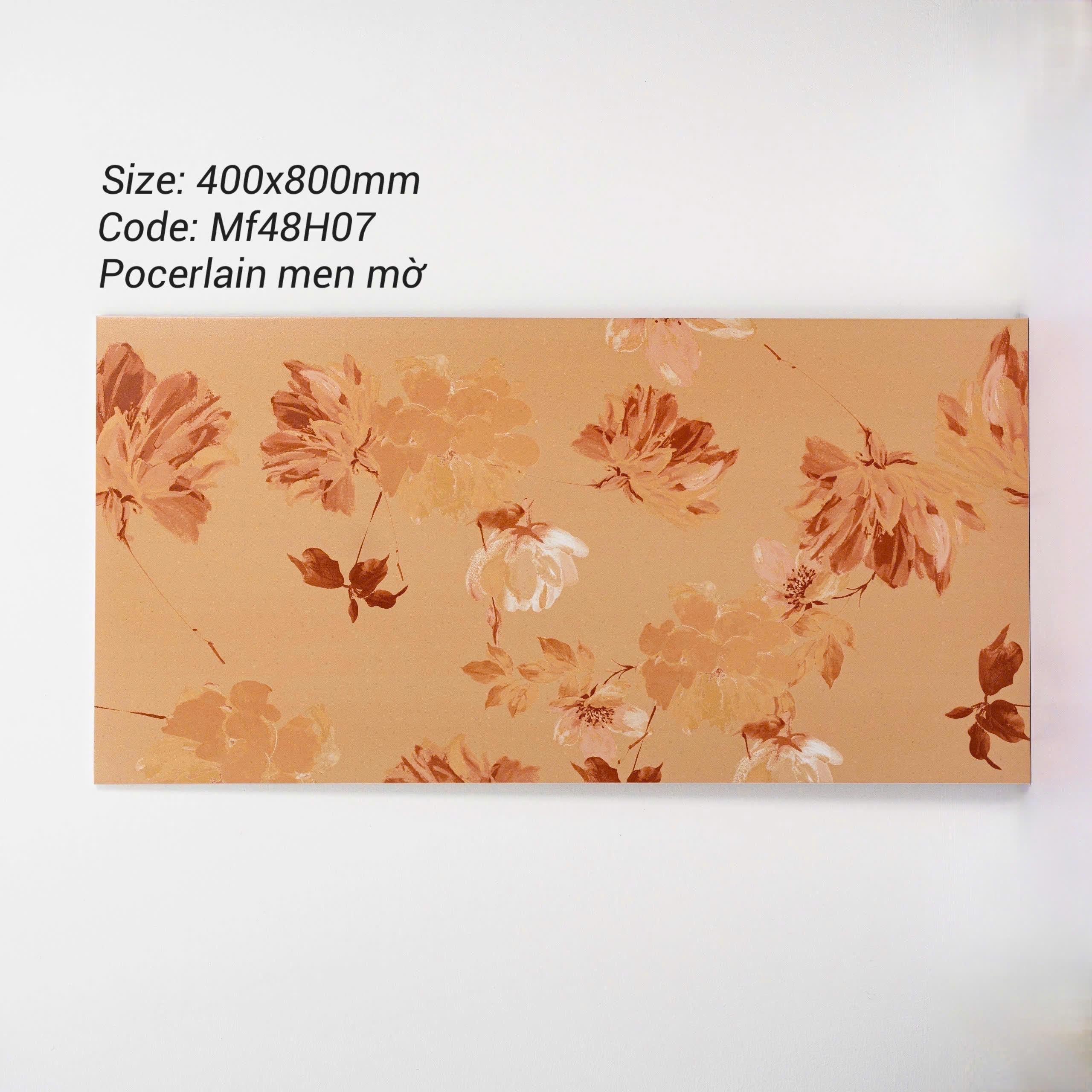 Gạch ốp tường họa tiết hoa 40x80cm mã MF48H07