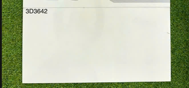 Gạch bóng trắng trơn 3D3642 KT 30x60cm
