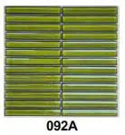 Gạch mosaic que đũa nhập khẩu, Màu xanh lá, mã 092A, KT vỉ 300x300mm