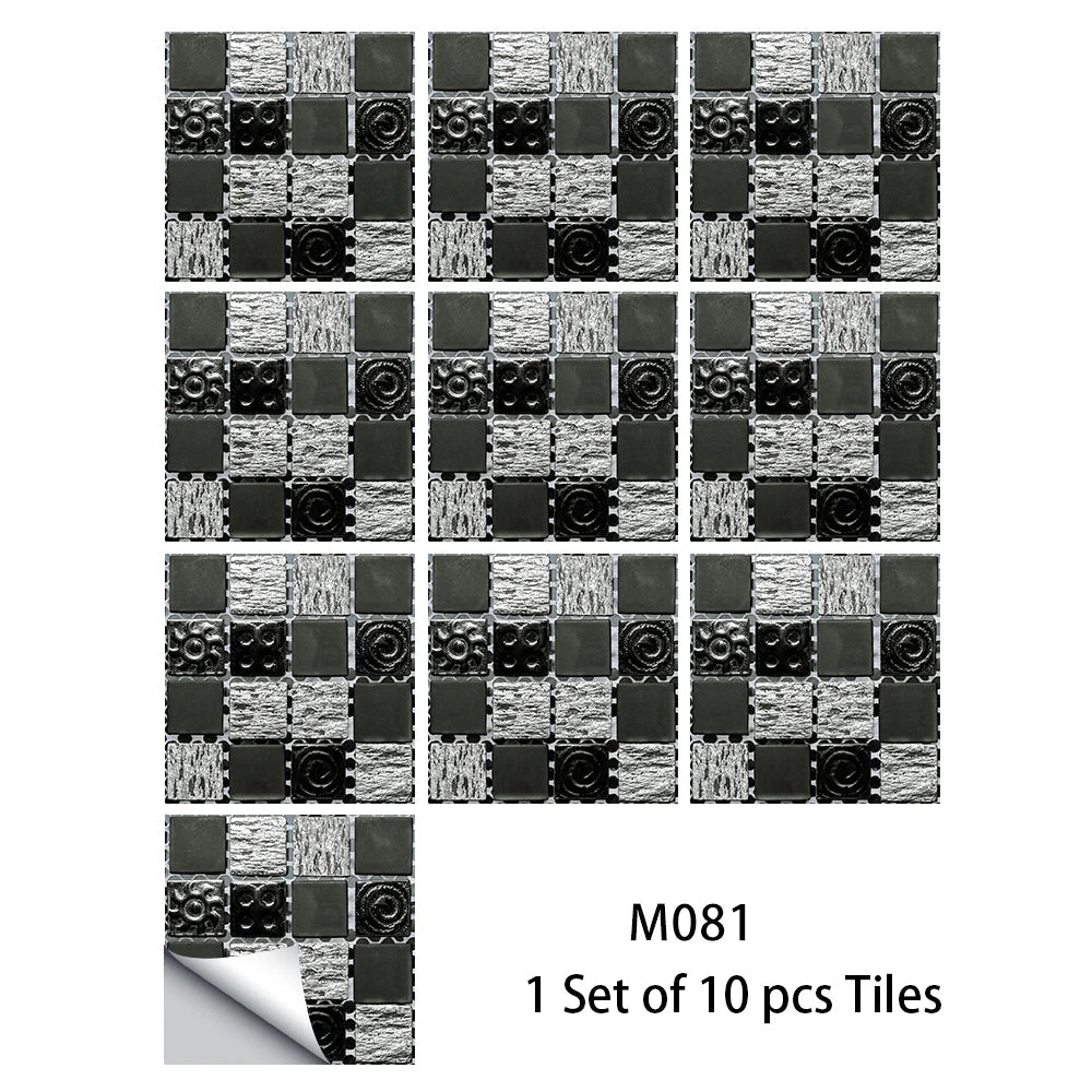 10 Miếng Dán Gạch Mosaic Bếp Và Phòng Tắm Chống Nước - Daisan Store
