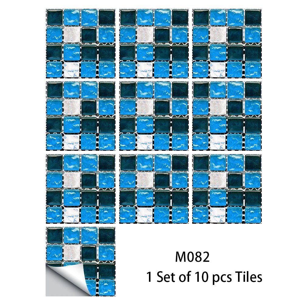 10 Miếng Dán Gạch Mosaic Bếp Và Phòng Tắm Chống Nước - Daisan Store