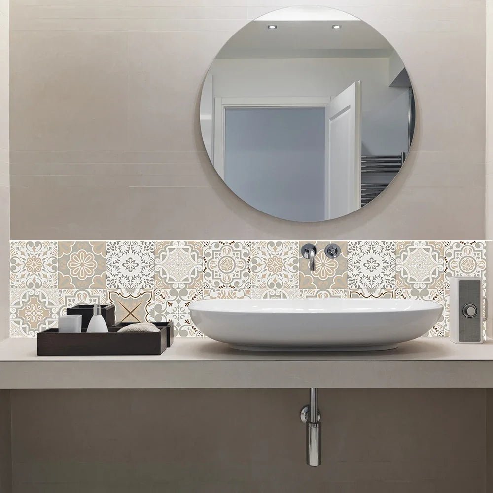 10 Miếng Dán Gạch Phong Cách Bồ Đào Nha Bếp Ốp Tường - Daisan Store