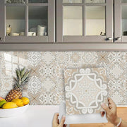 10 Miếng Dán Gạch Phong Cách Bồ Đào Nha Bếp Ốp Tường - Daisan Store