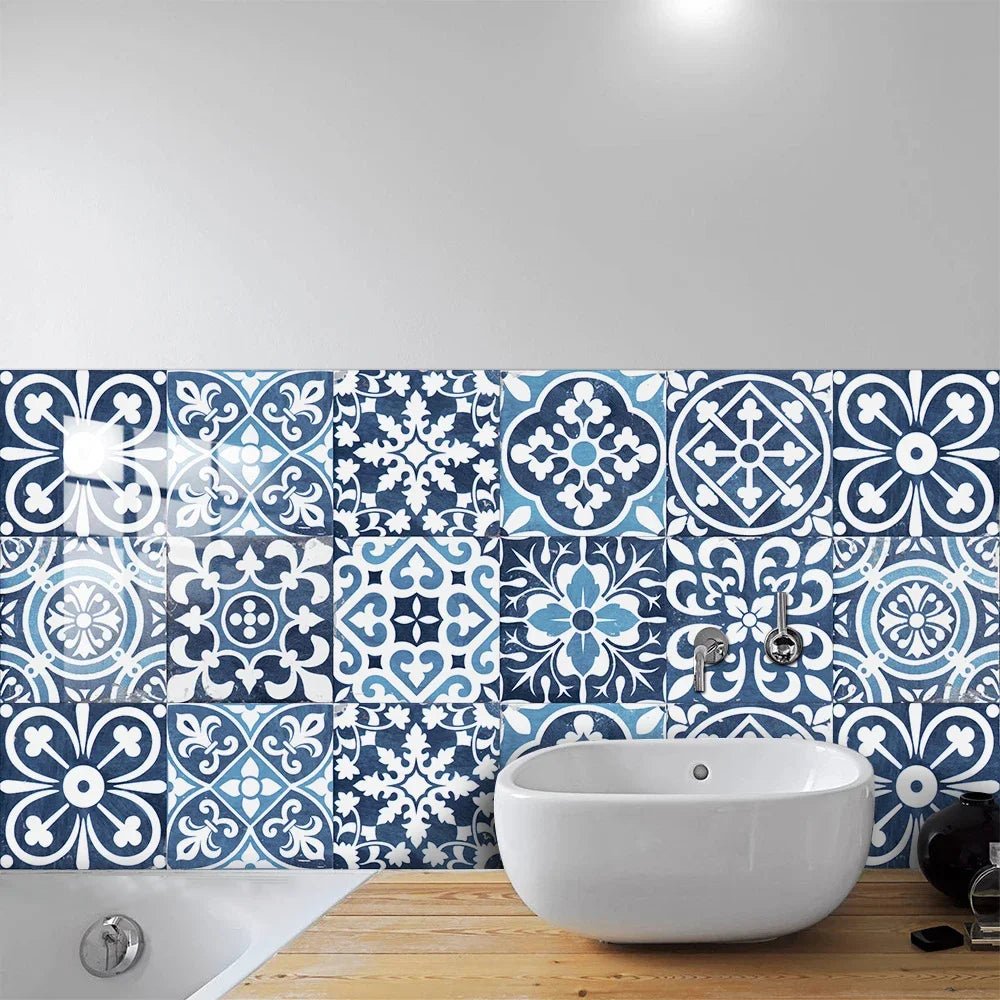 10 Miếng Dán Gạch Phong Cách Mexico Ốp Bếp Chống Dầu Bóng - Daisan Store