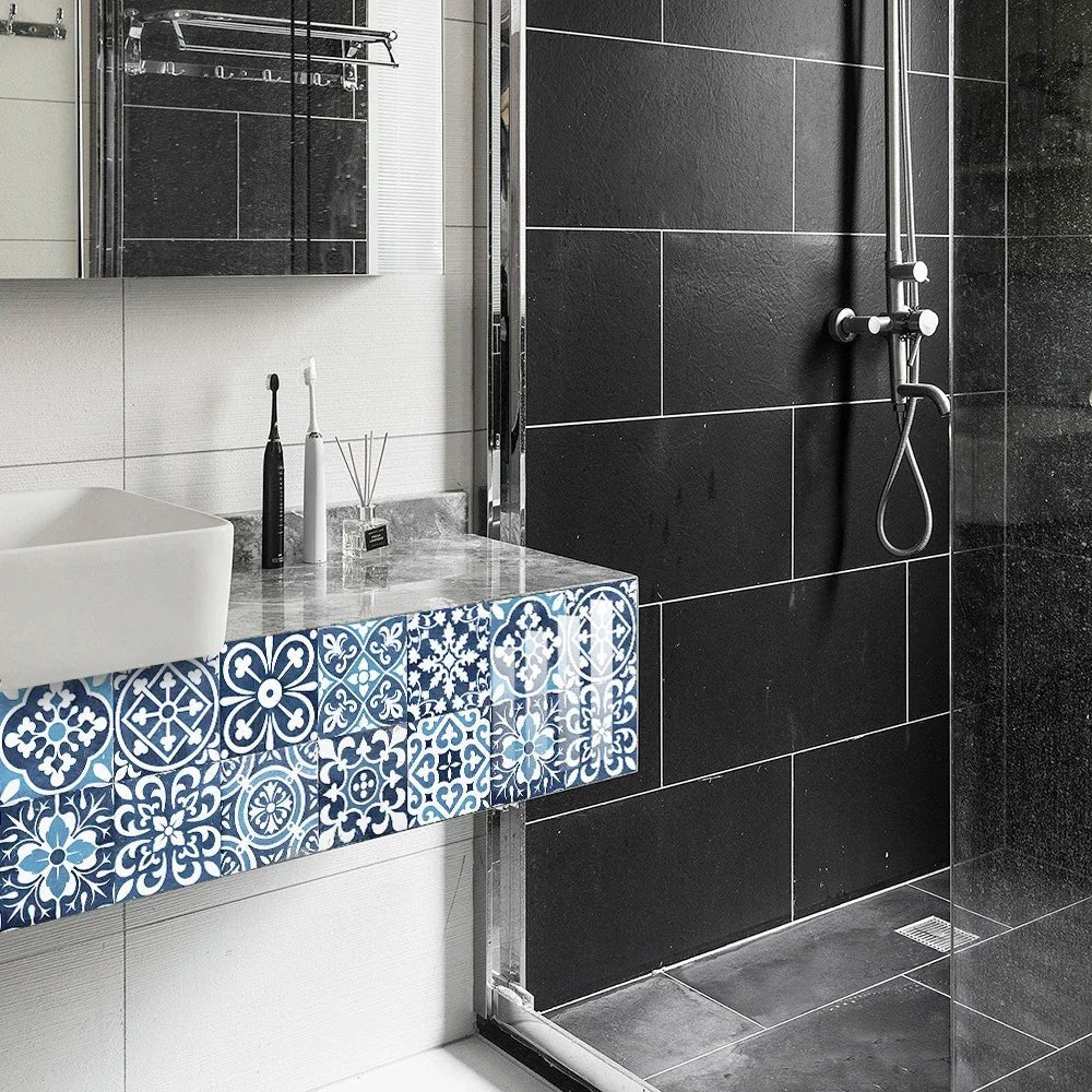 10 Miếng Dán Gạch Phong Cách Mexico Ốp Bếp Chống Dầu Bóng - Daisan Store