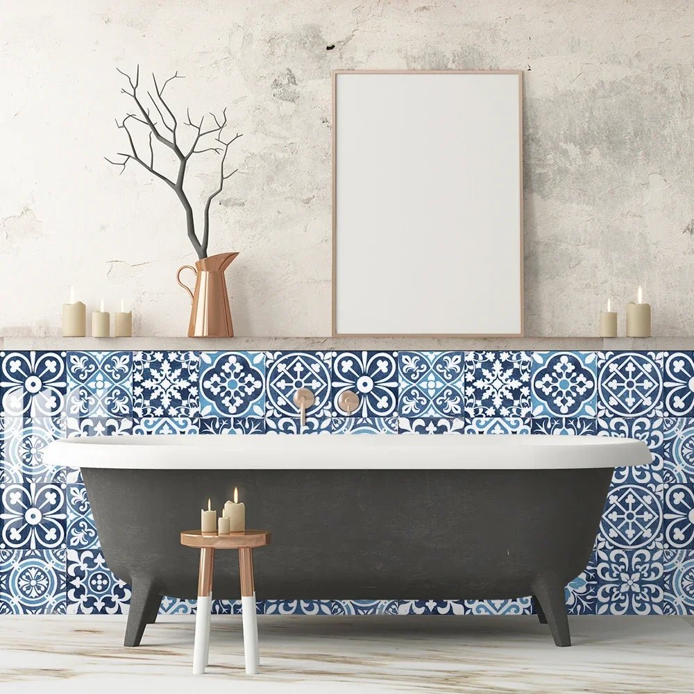 10 Miếng Dán Gạch Phong Cách Mexico Ốp Bếp Chống Dầu Bóng - Daisan Store